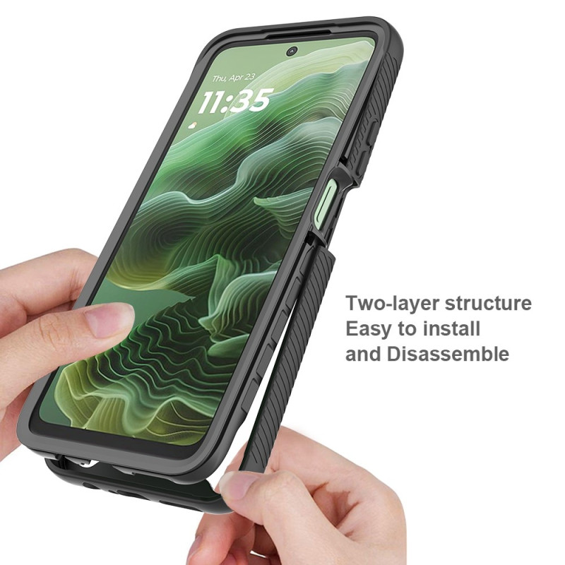 Motorola Moto G35 5G -kotelolle PC+TPU Iskunkestävä Puhelimen Takakuori