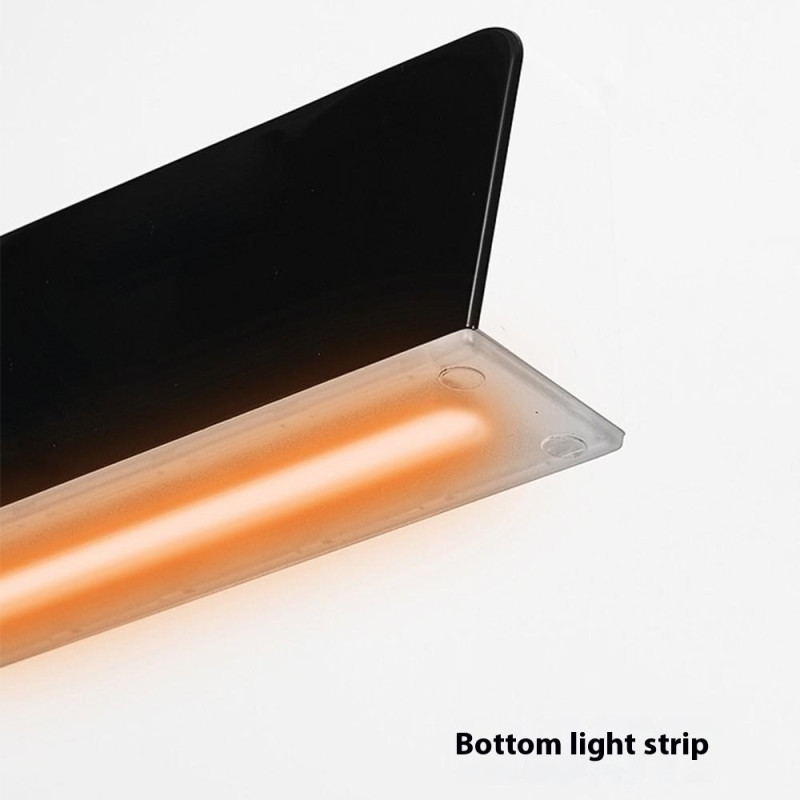 LED-klokke digital vekkerklokke stor skjerm dato temperatur vekkerklokke - Svart / rosa lys