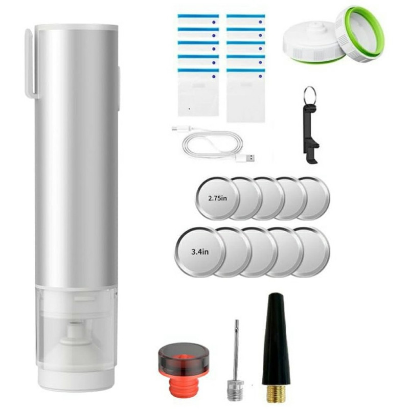 Vacuum Sealer Food Saver Machine with LED Display for Jars/Storage Bags