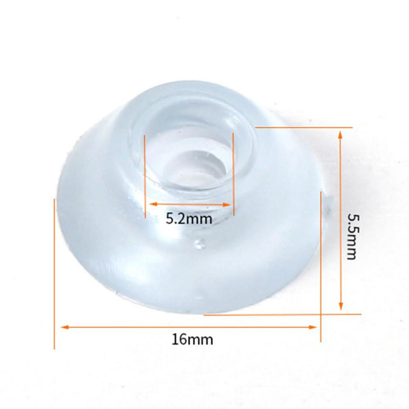 10Pcs 16x5.5mm Table Chair Anti - slip Feet Kansis Soft PVC Furniture Leg Tips Floor Protectors