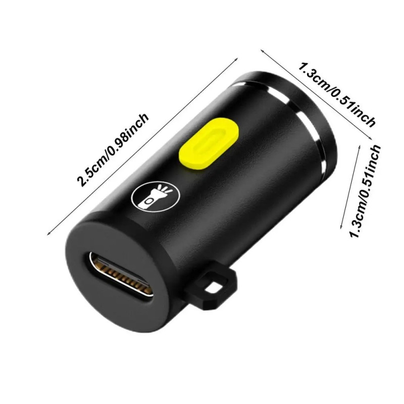 Mini Flashlight Rechargeable LED Work Light for Emergency Outdoor/Home