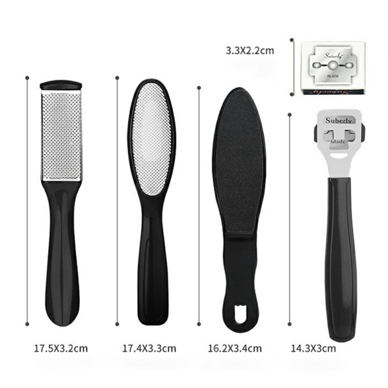 10 stk/sett Fotpleie Pedikyr Callus Dead Skin Remover Fotfil Fjerning av hard hud