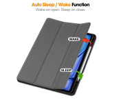 Till iPad Air 13 (2024) Slim fit tri-fold fodral Pennfack - Grå