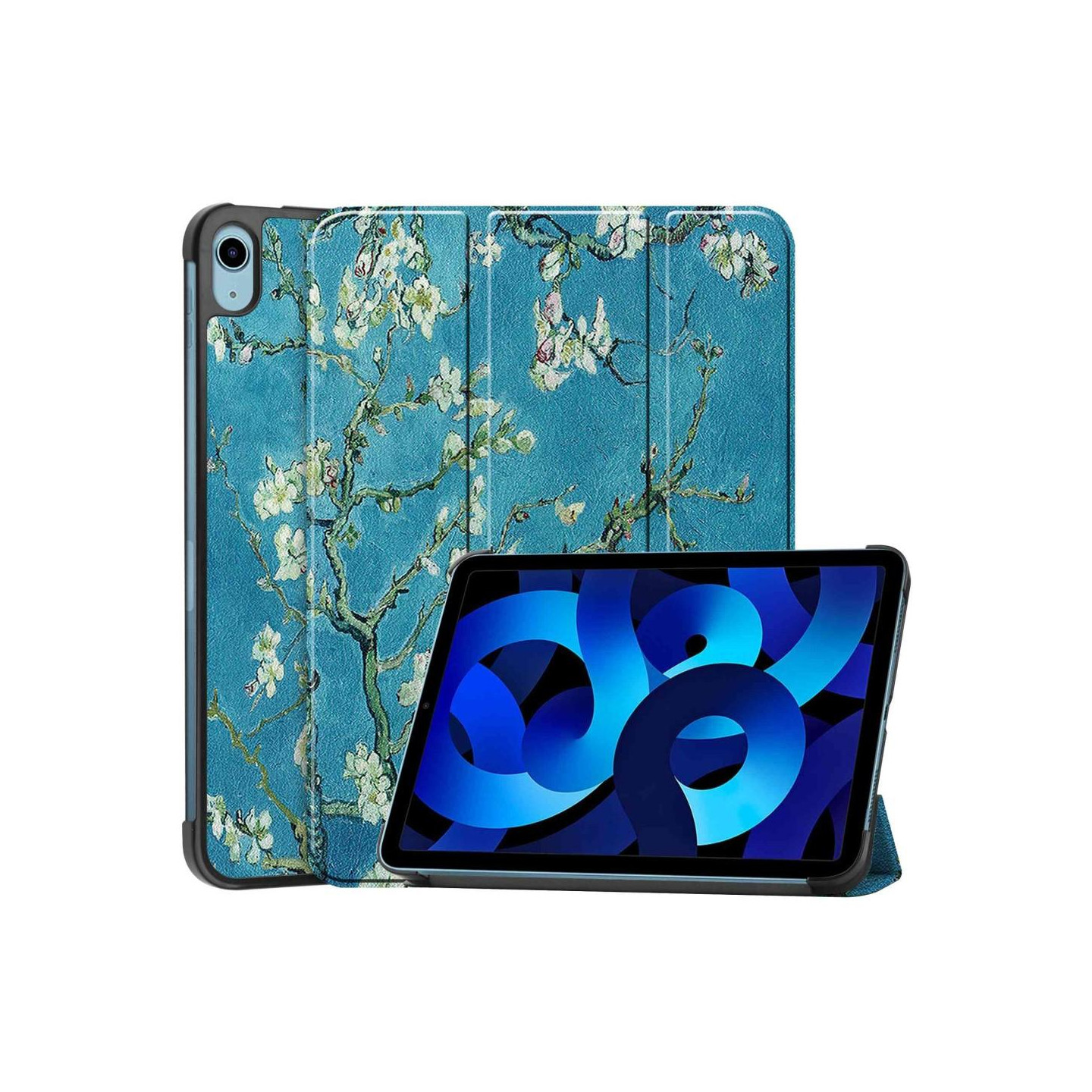 Tri - fold Stand Case for iPad 10.9 (2022) Tablet Cover - Blossom