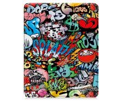 Till iPad Air 13 (2024) Slim fit tri-fold fodral Pennfack - Graffiti 