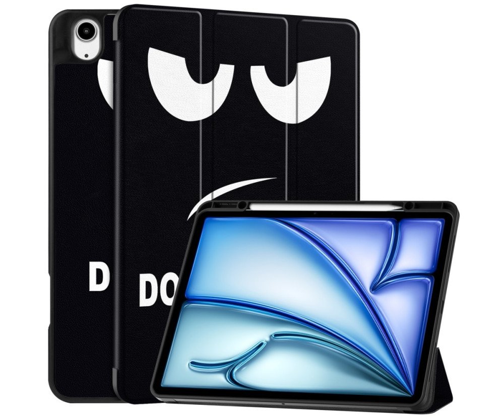 Till iPad Air 13 (2024) Slim fit tri-fold fodral Pennfack - Don't Touch