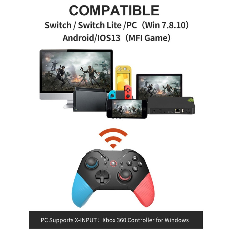 HONSON Compatible with Nintendo Switch Wireless Game Controller Vibration Design
