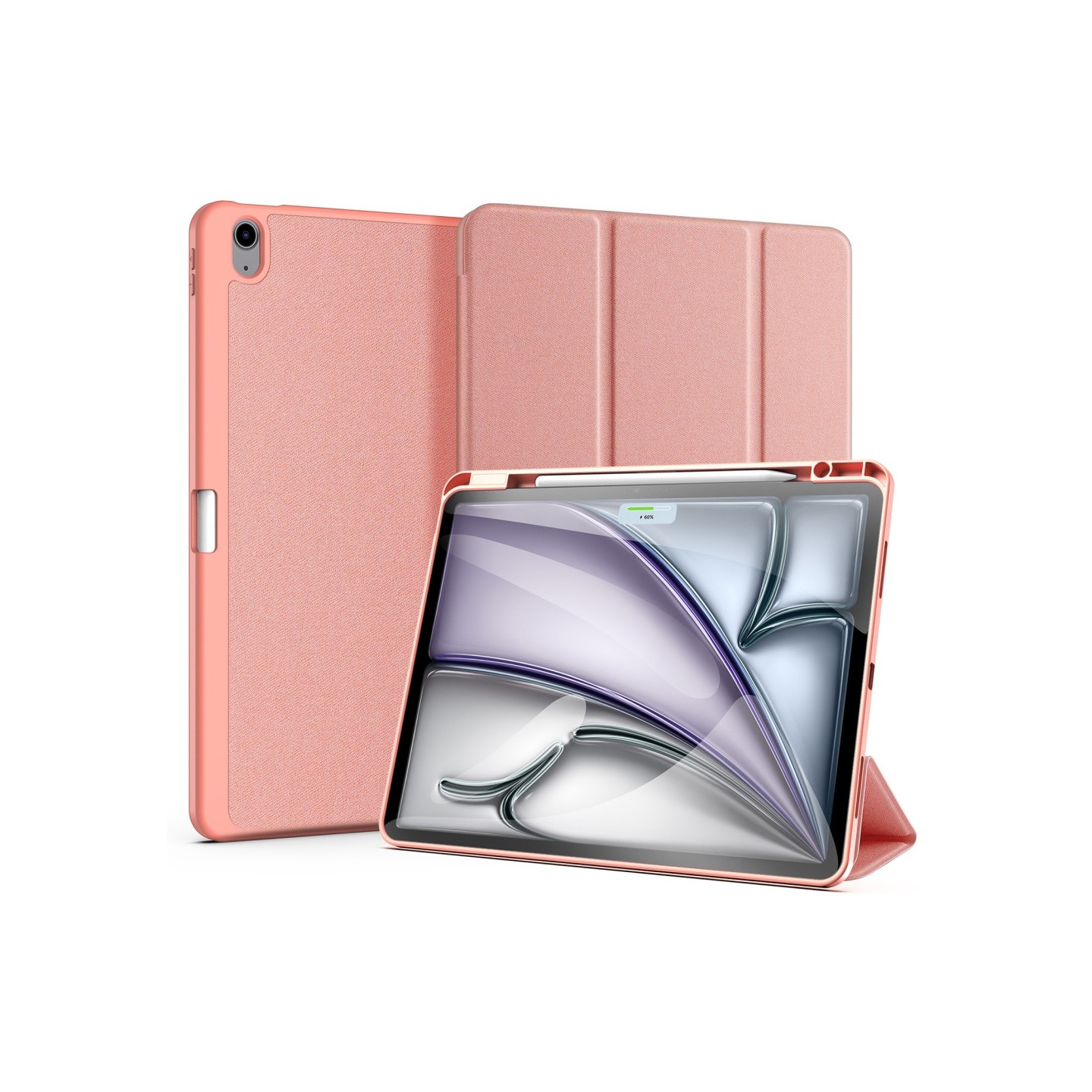 DUX DUCIS Domo iPad Air 13 (2024) Kolminkertainen jalusta - Pink