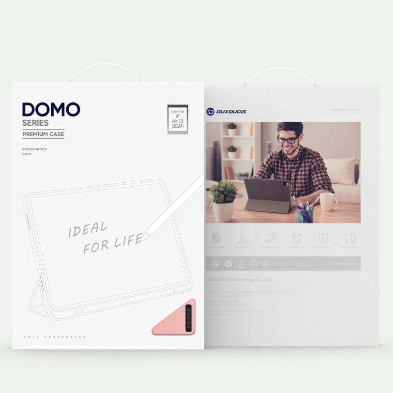 DUX DUCIS Domo iPad Air 13 (2024) Tri - fold Stand - Pink