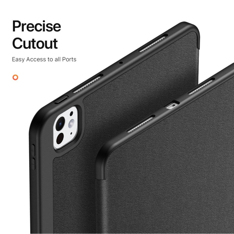 DUX DUCIS Domo iPad Pro 13 (2024) Kolminkertainen jalusta - Musta