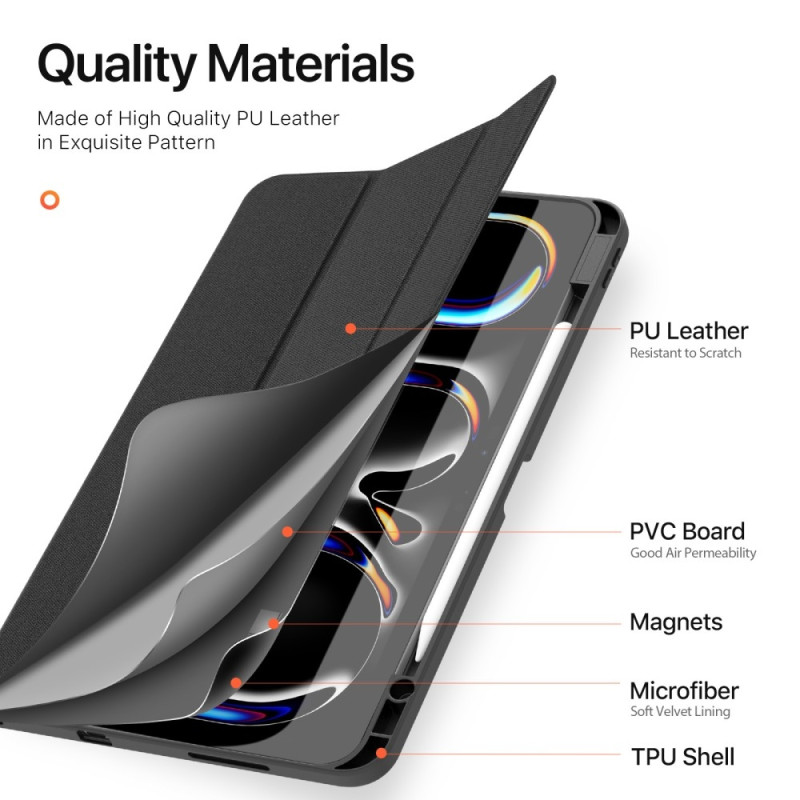 DUX DUCIS Domo iPad Pro 13 (2024) Trefoldet stativ - Sort