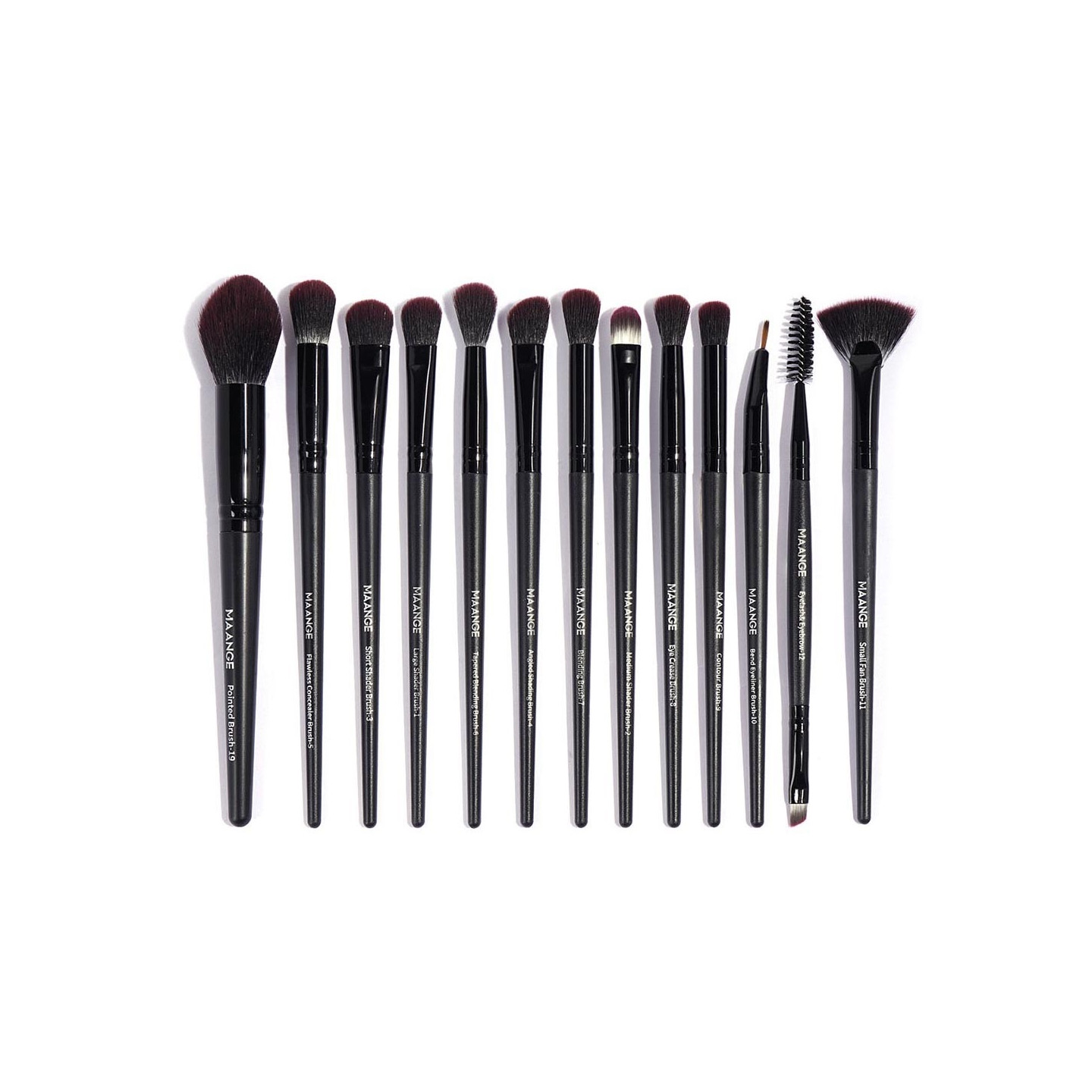 13pc eye makeup brush set for eye shadow eyeliner and blending