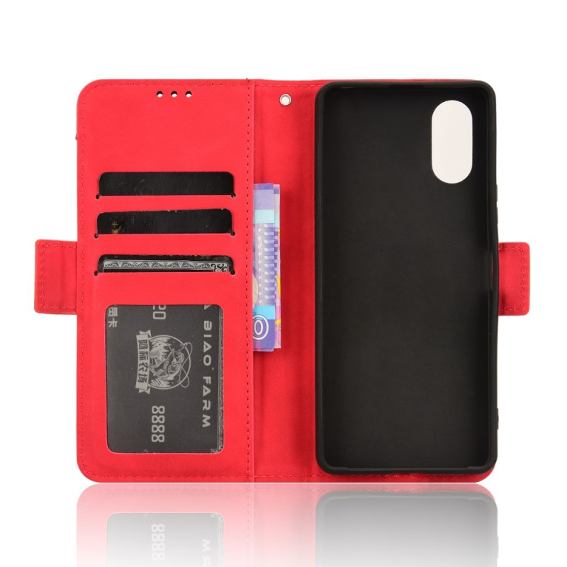 Sony Xperia 10 VI Kotelo PU - nahkainen Flip Folio Puhelimen Suojakotelo Useilla Korteilla