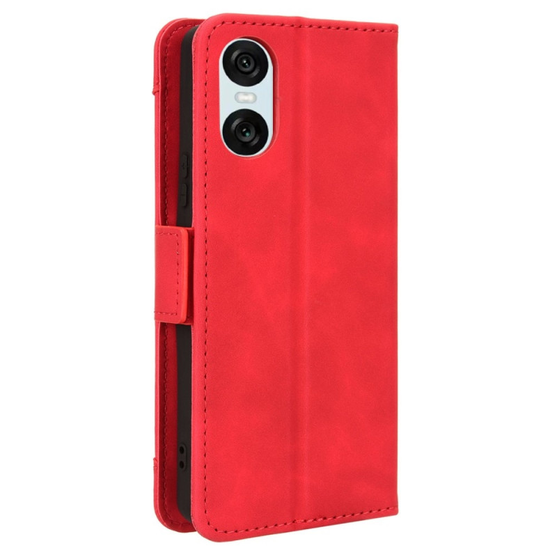 Sony Xperia 10 VI Kotelo PU - nahkainen Flip Folio Puhelimen Suojakotelo Useilla Korteilla