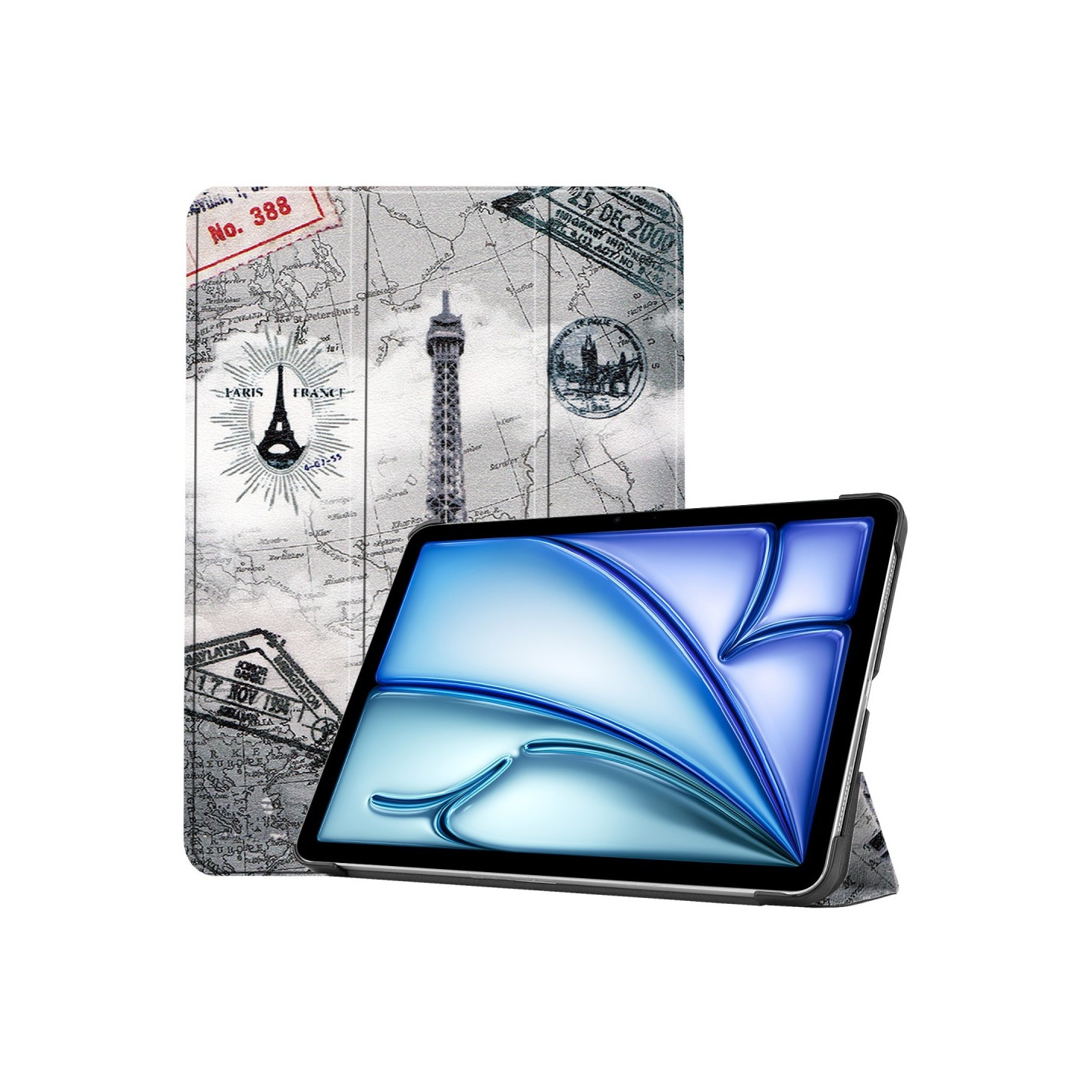 Til iPad Air 11 (2024) Etui Tre - fold Stativ Tablet Cover - Tower
