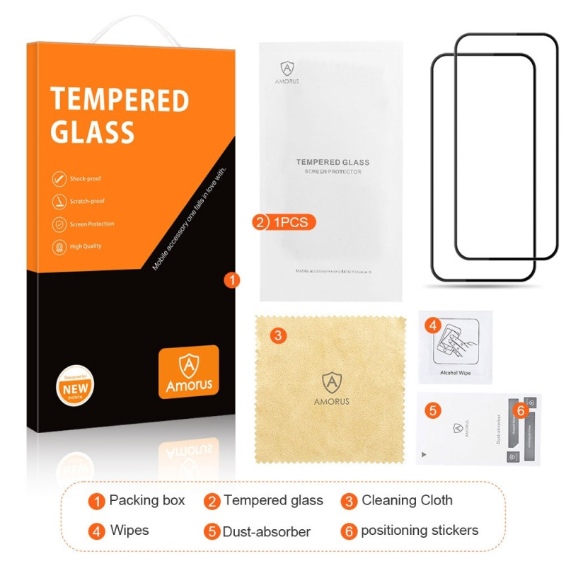 AMORUS For Pixel 8a Screen Protector Glass