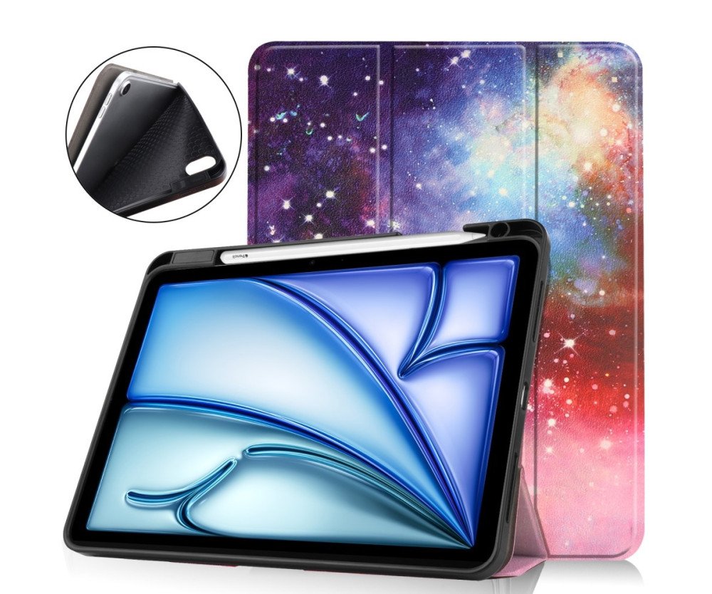 Till iPad Air 11 (2024) Slim fit tri-fold fodral Pennfack - Galaxy