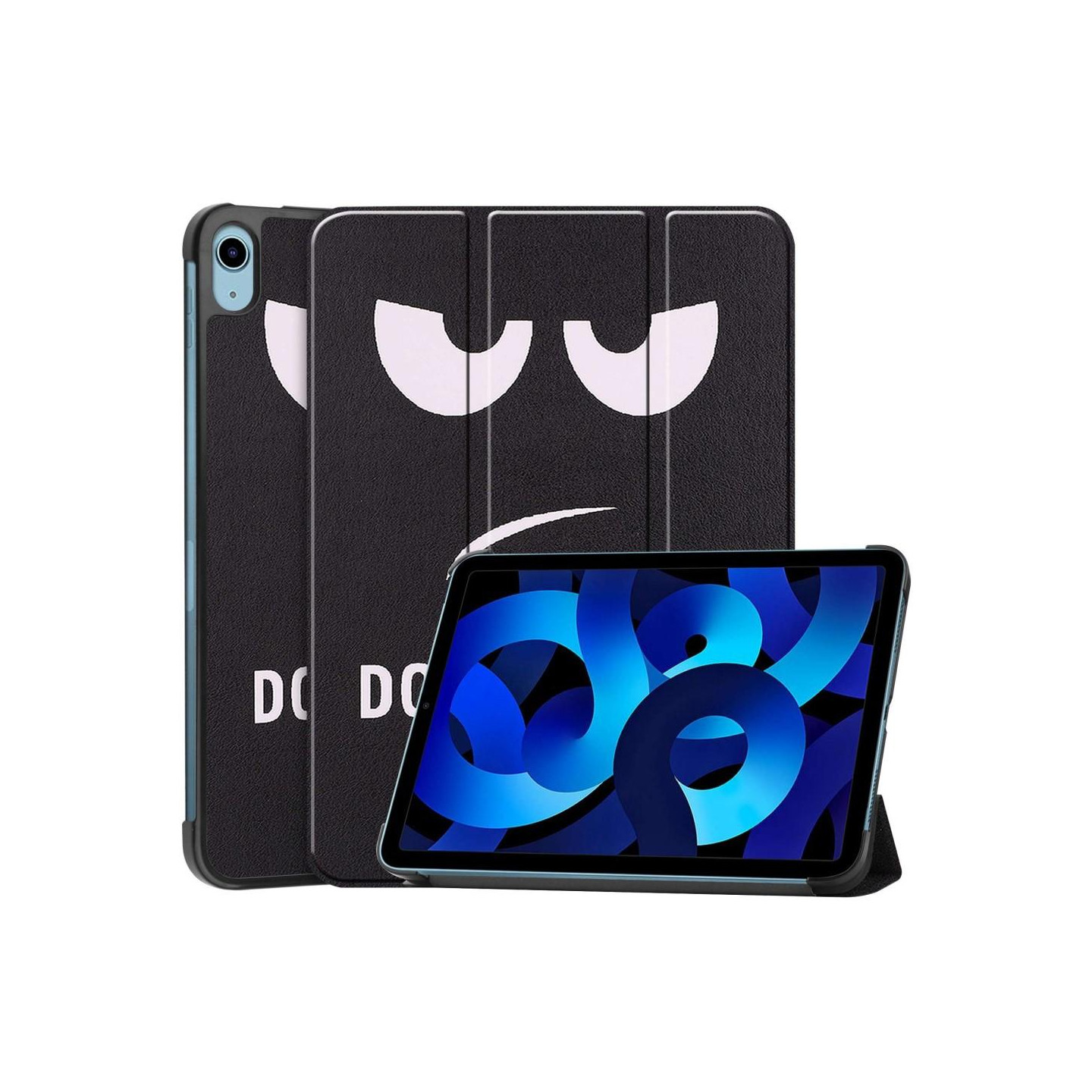 Tri - fold Stand Case for iPad 10.9 (2022) Tablet Cover - Don't Touch