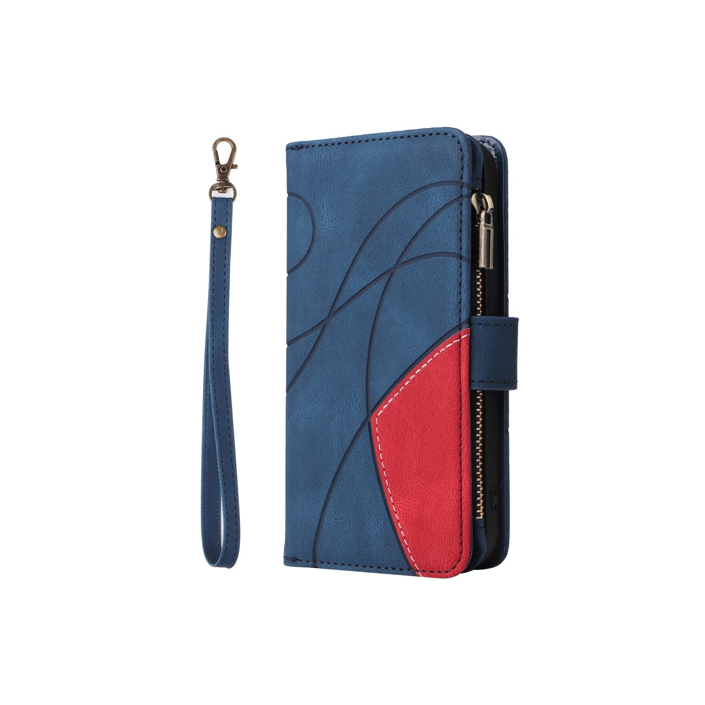 KT Wallet Case for Xiaomi Redmi 13C - Blue - Red
