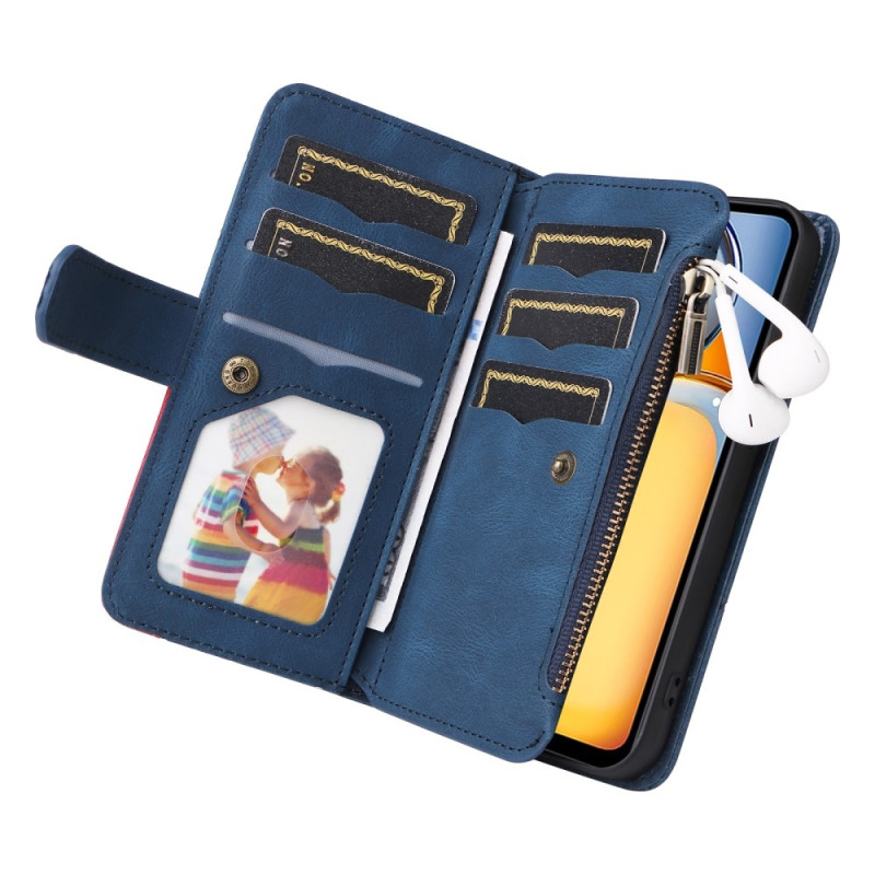 KT Wallet Case for Xiaomi Redmi 13C - Blue - Red