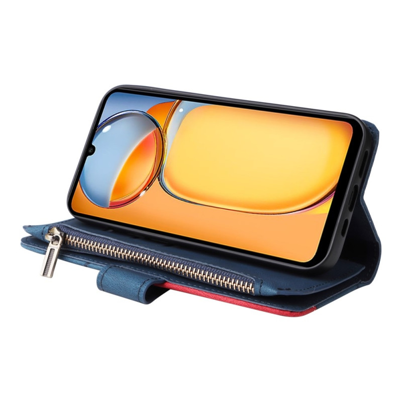 KT Wallet Case for Xiaomi Redmi 13C - Blue - Red