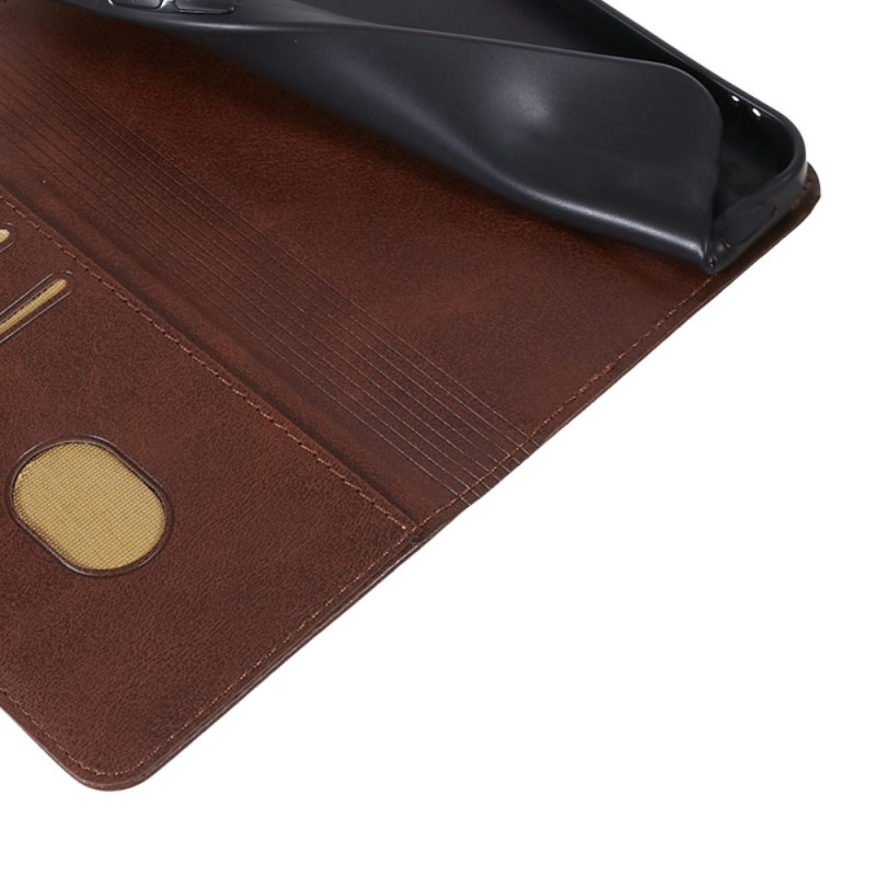 Wallet Stand Phone Case for iPhone 15 Pro Cell Cover - Coffee