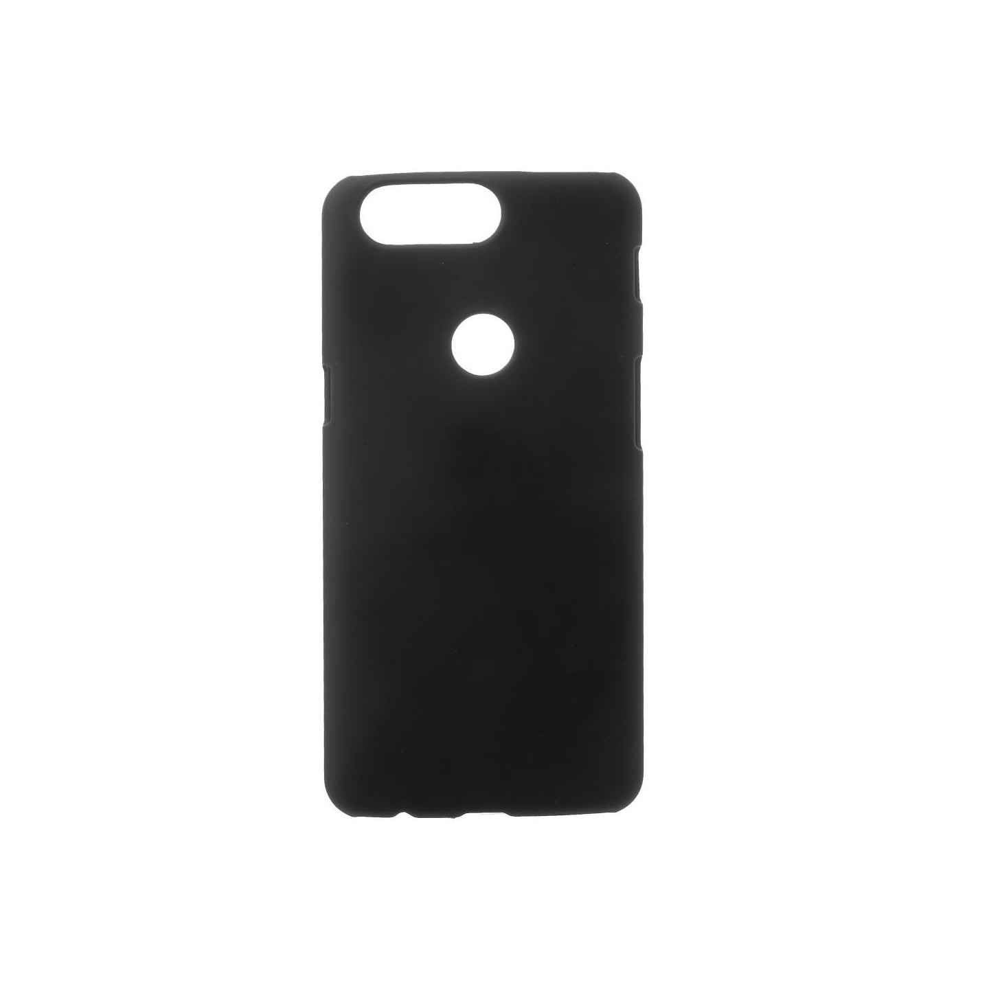 Gummieret Hard PC Mobiletui til OnePlus 5T - Sort