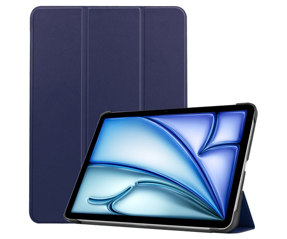 Till iPad Air 13 (2024) Slim fit tri-fold fodral - Blå