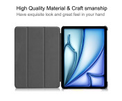 Till iPad Air 13 (2024) Slim fit tri-fold fodral - Blå