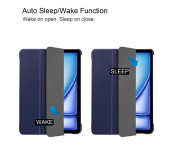 Till iPad Air 13 (2024) Slim fit tri-fold fodral - Blå