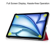 Till iPad Air 13 (2024) Slim fit tri-fold fodral - Röd