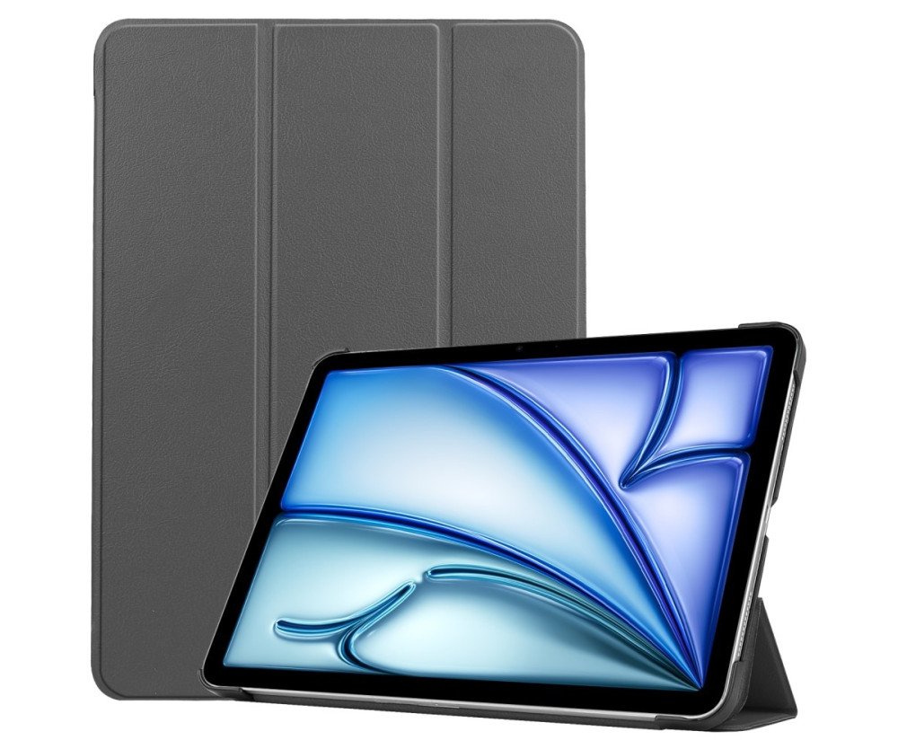 Till iPad Air 11 (2024) Slim fit tri-fold fodral - Grå