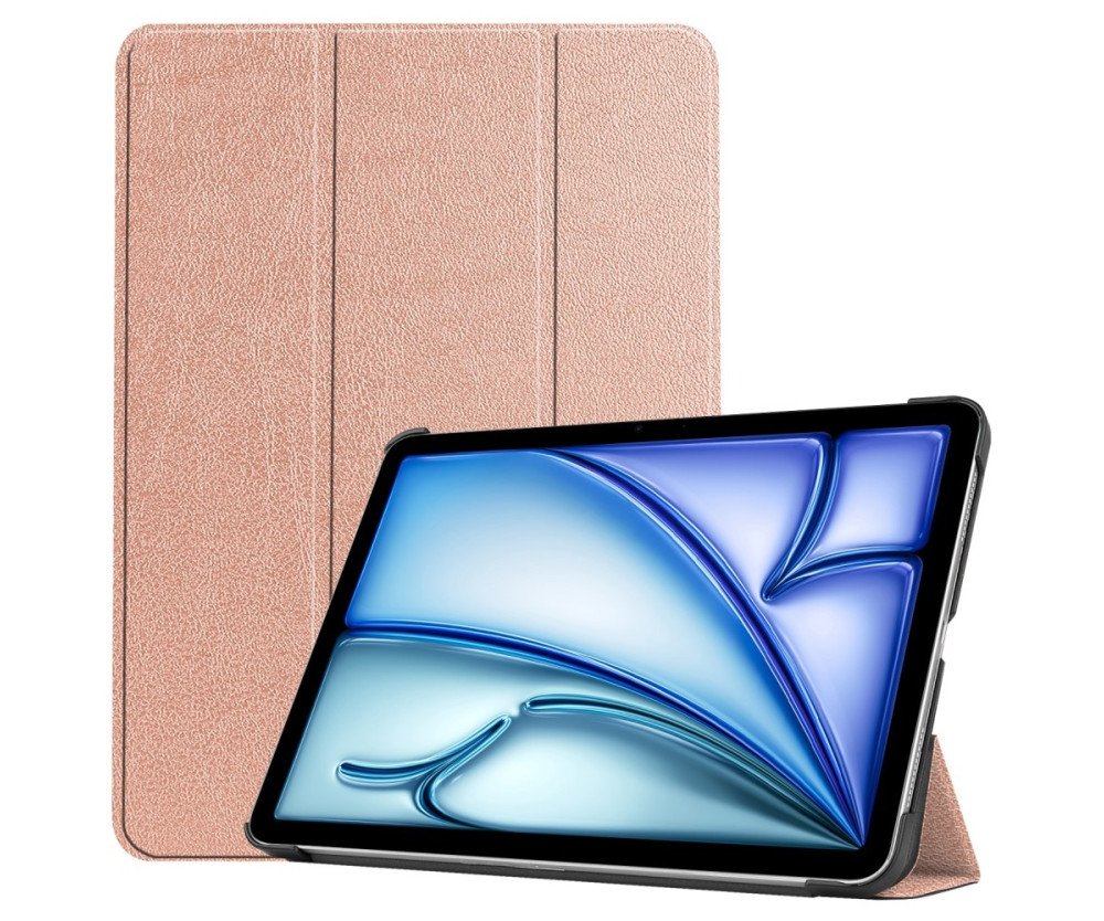 Till iPad Air 11 (2024) Slim fit tri-fold fodral - RoseGold