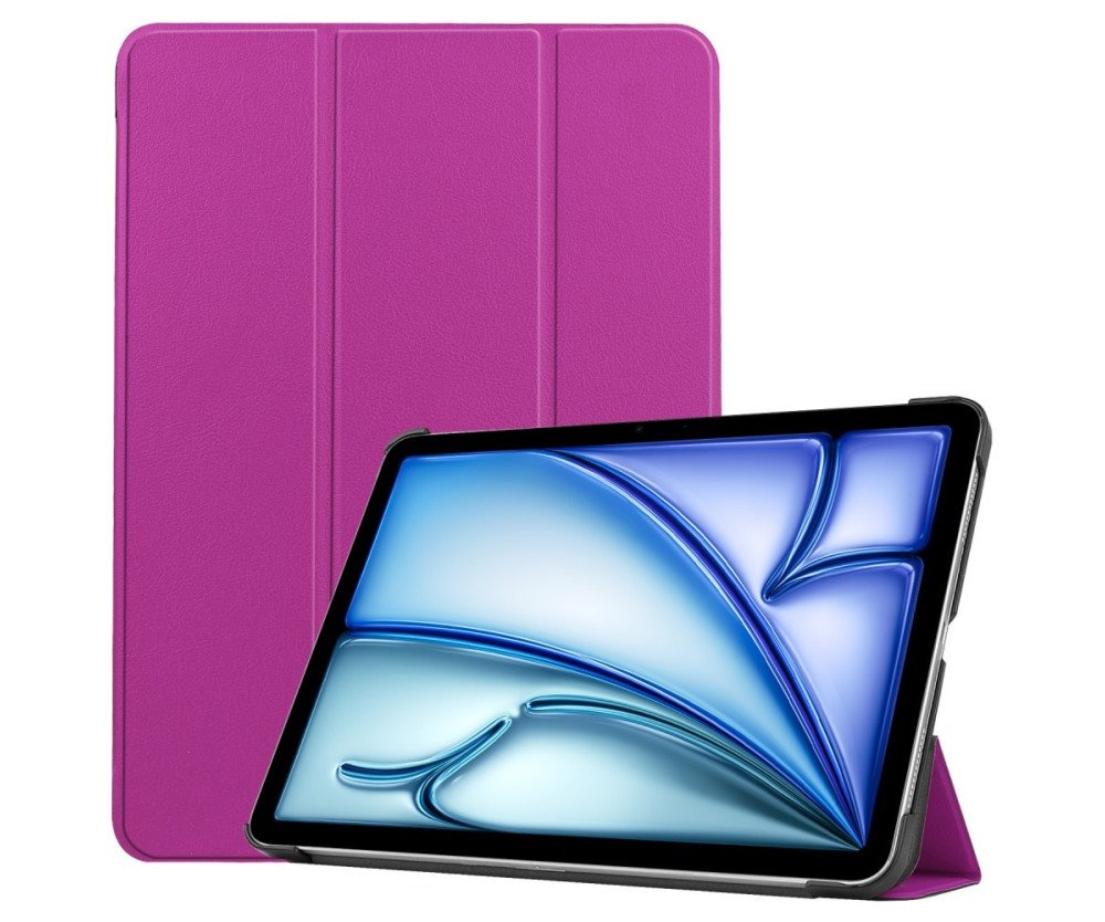 Till iPad Air 11 (2024) Slim fit tri-fold fodral - Lila