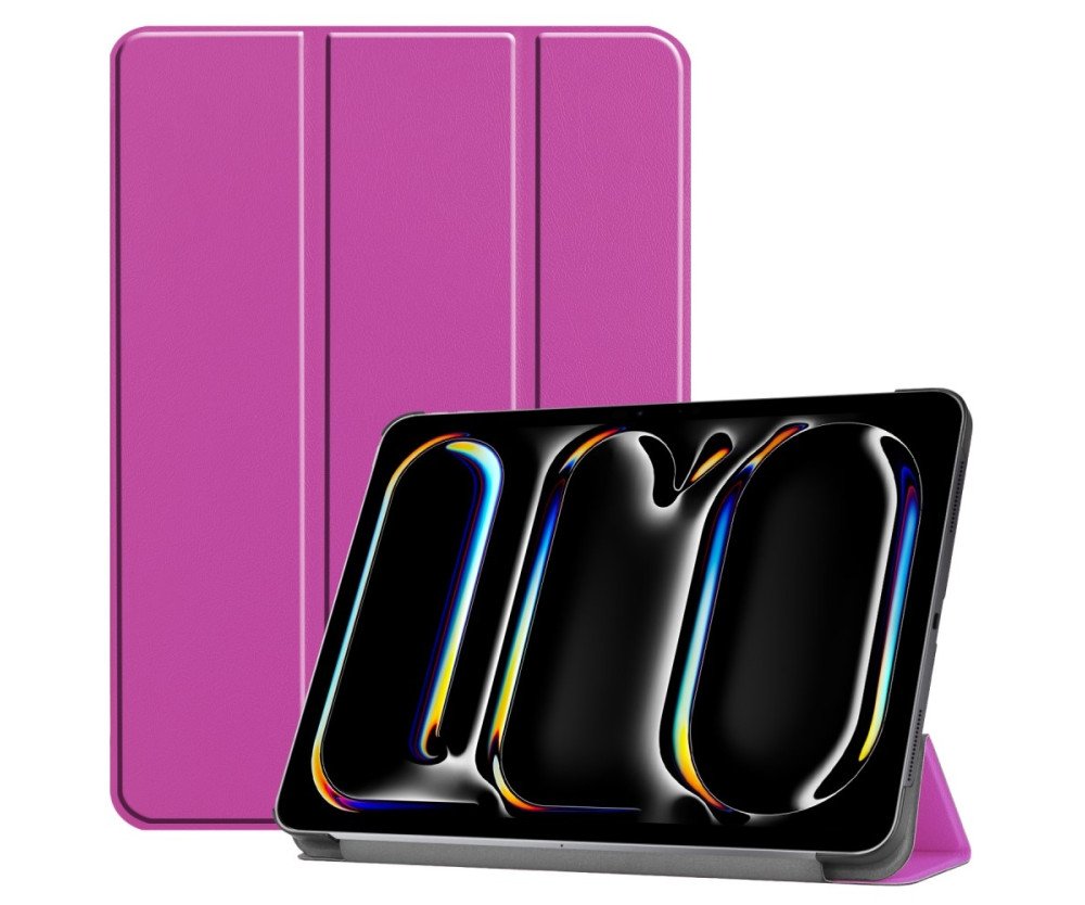 Till iPad Pro 11 (2024) Slim fit tri-fold fodral - Lila