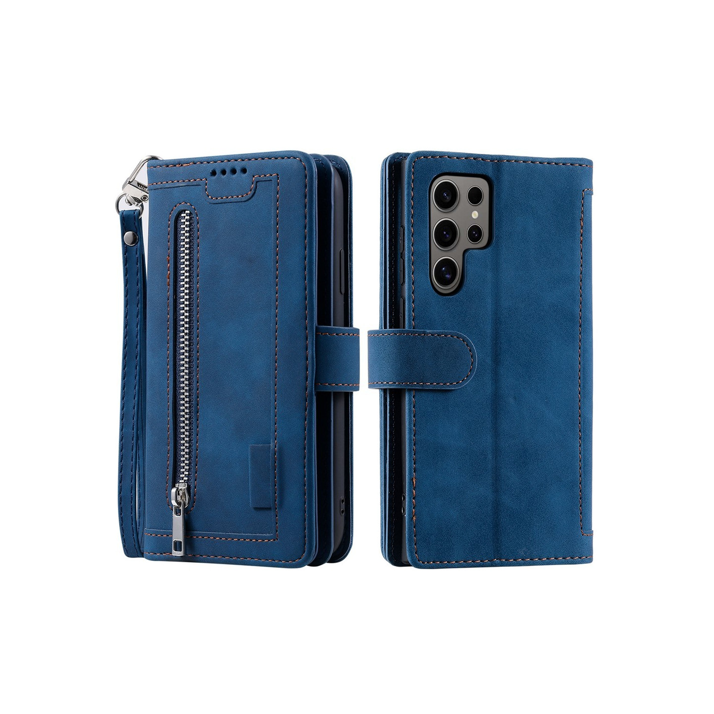 Til Samsung Galaxy S26 Ultra 5G Etui med Lynlåslomme og 9 Kortlommer