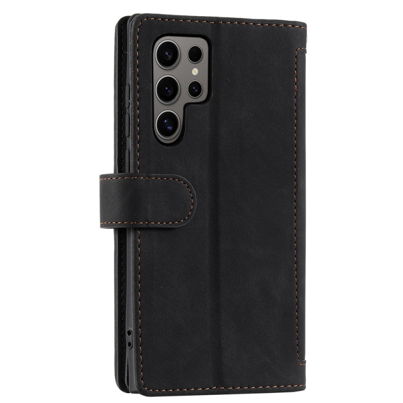 Til Samsung Galaxy S26 Ultra 5G Deksel med Glidelås og 9 Kortspor