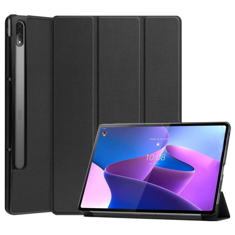 Lenovo Tab P12 Pro Tri - fold Stand Tablet - kotelo - Musta