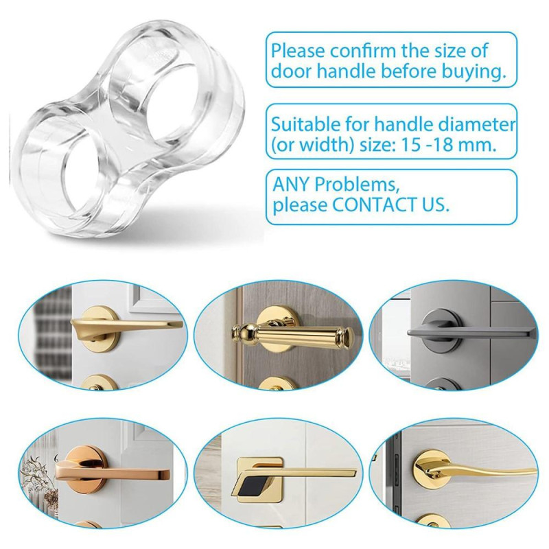 Anti - collision Door Handle Protection Punch - free Knob Bumper