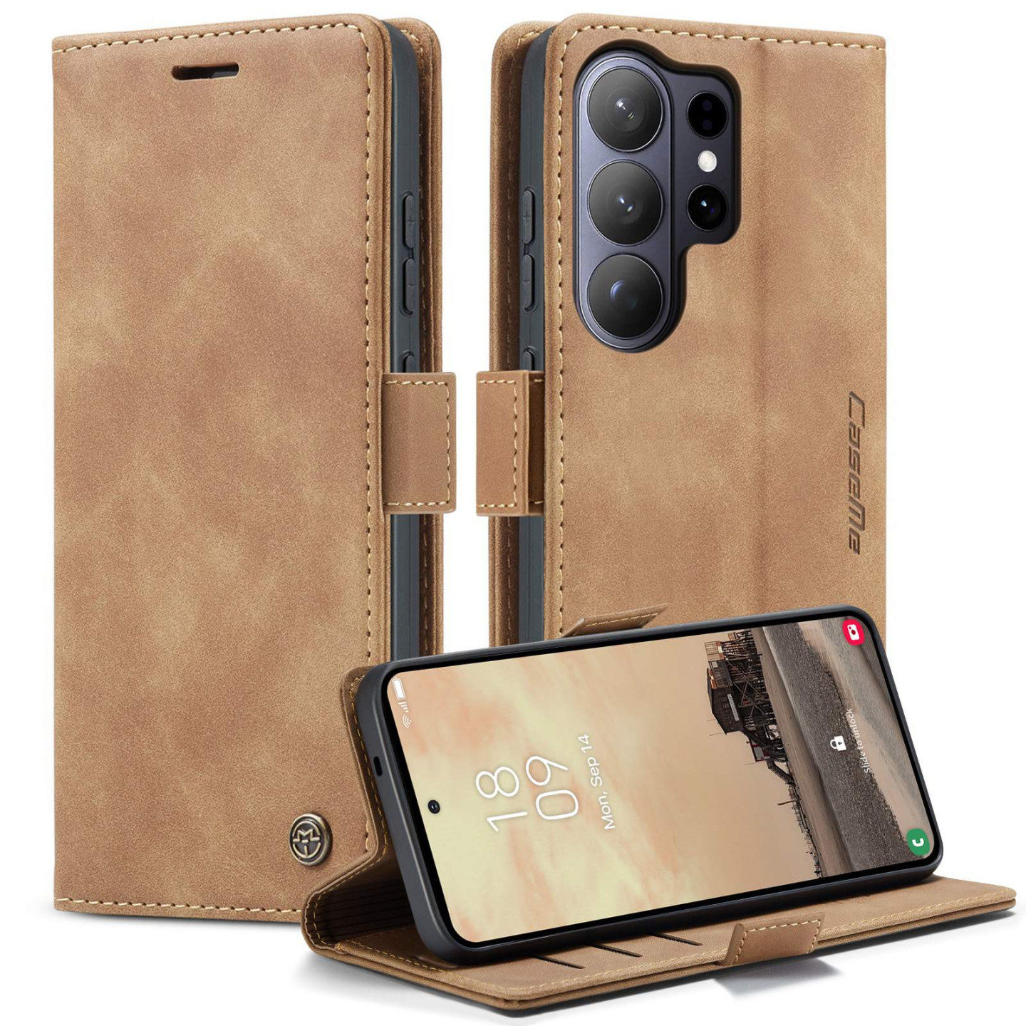 CASEME Plånboksfodral Samsung Galaxy S26 Ultra - Brun
