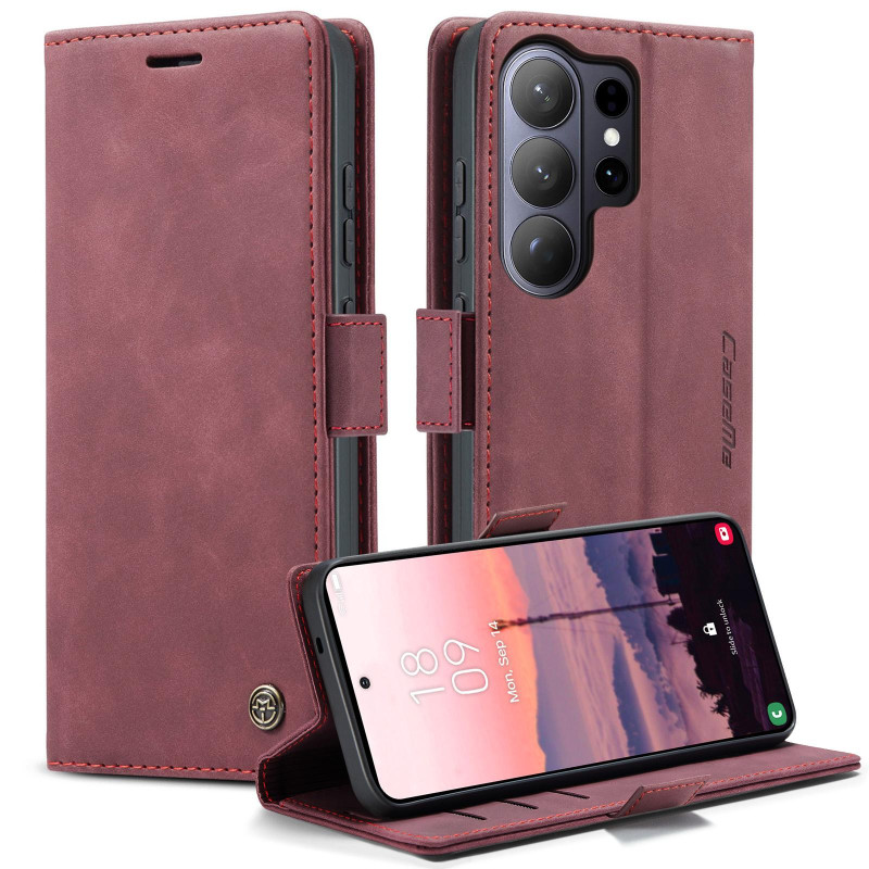 CASEME Plånboksfodral Samsung Galaxy S26 Ultra - Röd