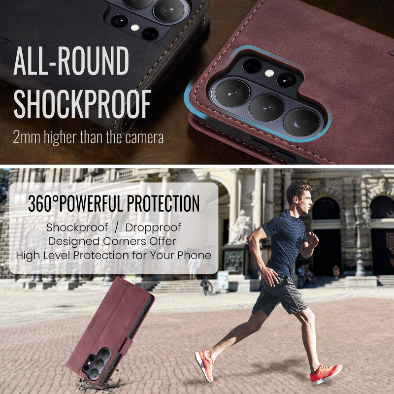 CASEME Plånboksfodral Samsung Galaxy S26 Ultra - Röd