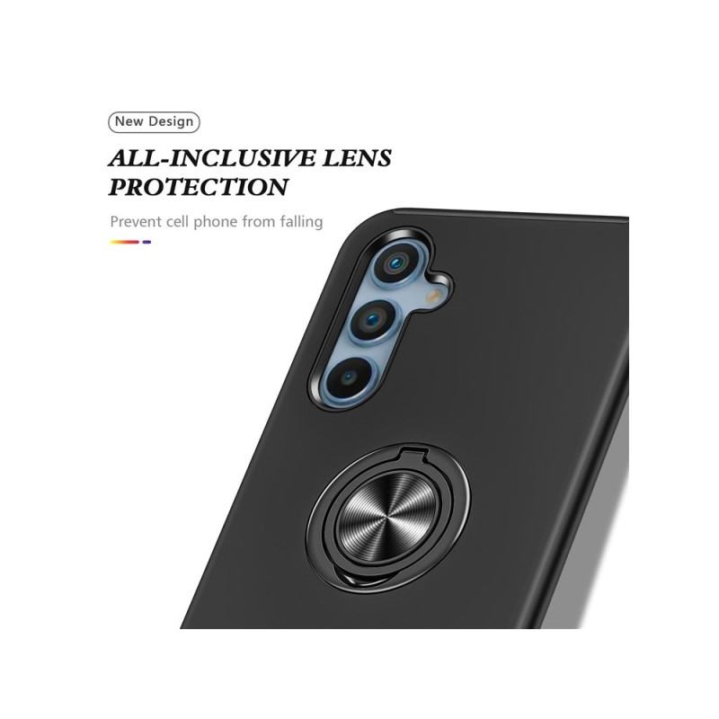 For Samsung Galaxy S26 Hybrid Case with Ring Holder and Stand - Black