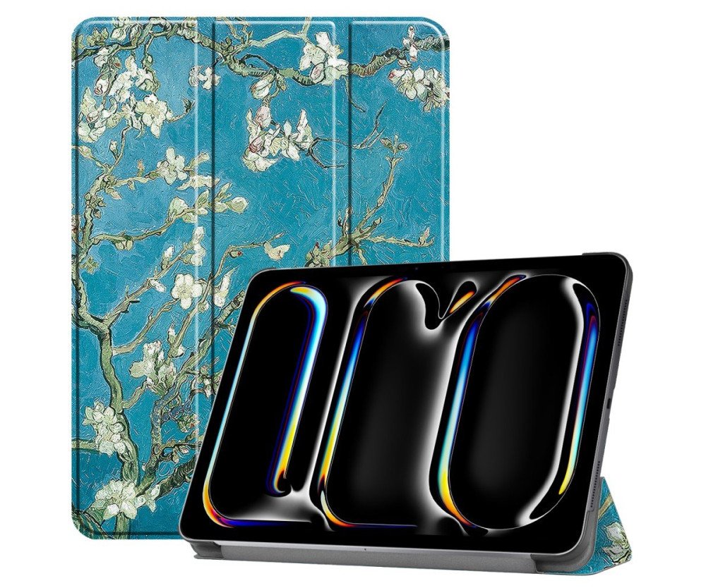 Till iPad Pro 11 (2024) Slim fit tri-fold fodral - Blossom