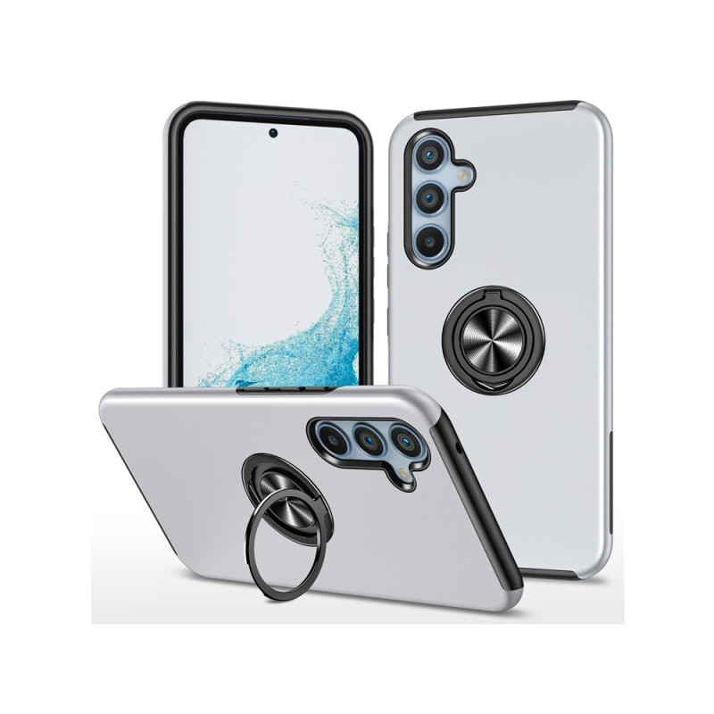 Samsung Galaxy S26 Hybrid skal med Finger Ring - Silver