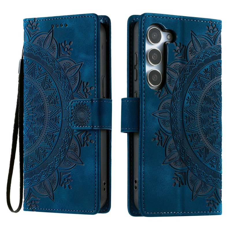 For Samsung Galaxy S26 Wallet Case Cover Shell Mandala Flower Pattern
