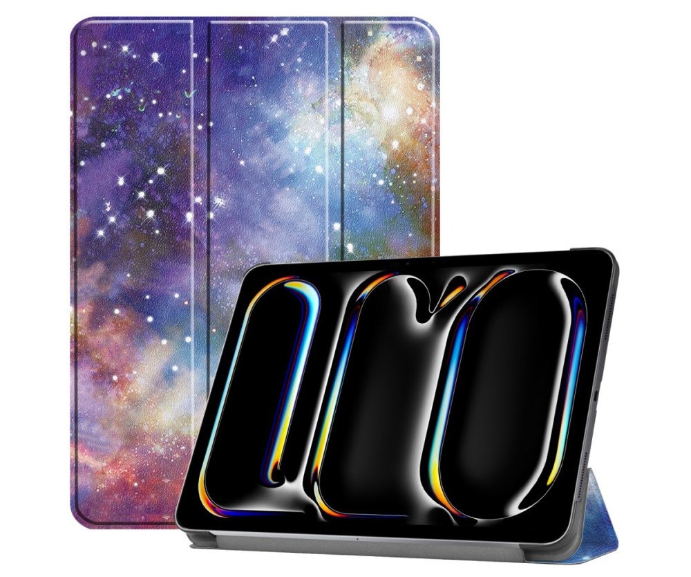 Till iPad Pro 11 (2024) Slim fit tri-fold fodral - Galaxy