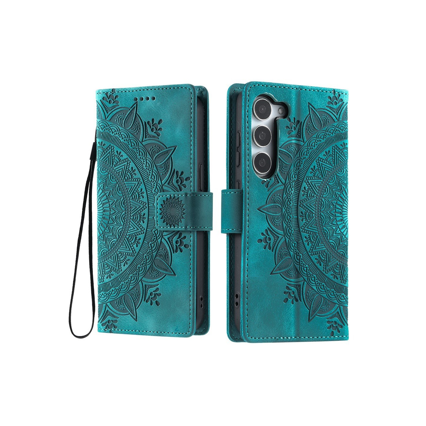 För Samsung Galaxy S26 plånboksfodral Fodral Skal Mandala blommönster