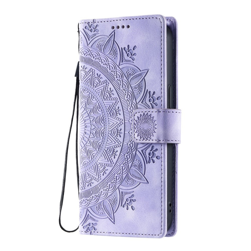 For Samsung Galaxy S26 Lommebok Deksel Shell Mandala Blomstermønster