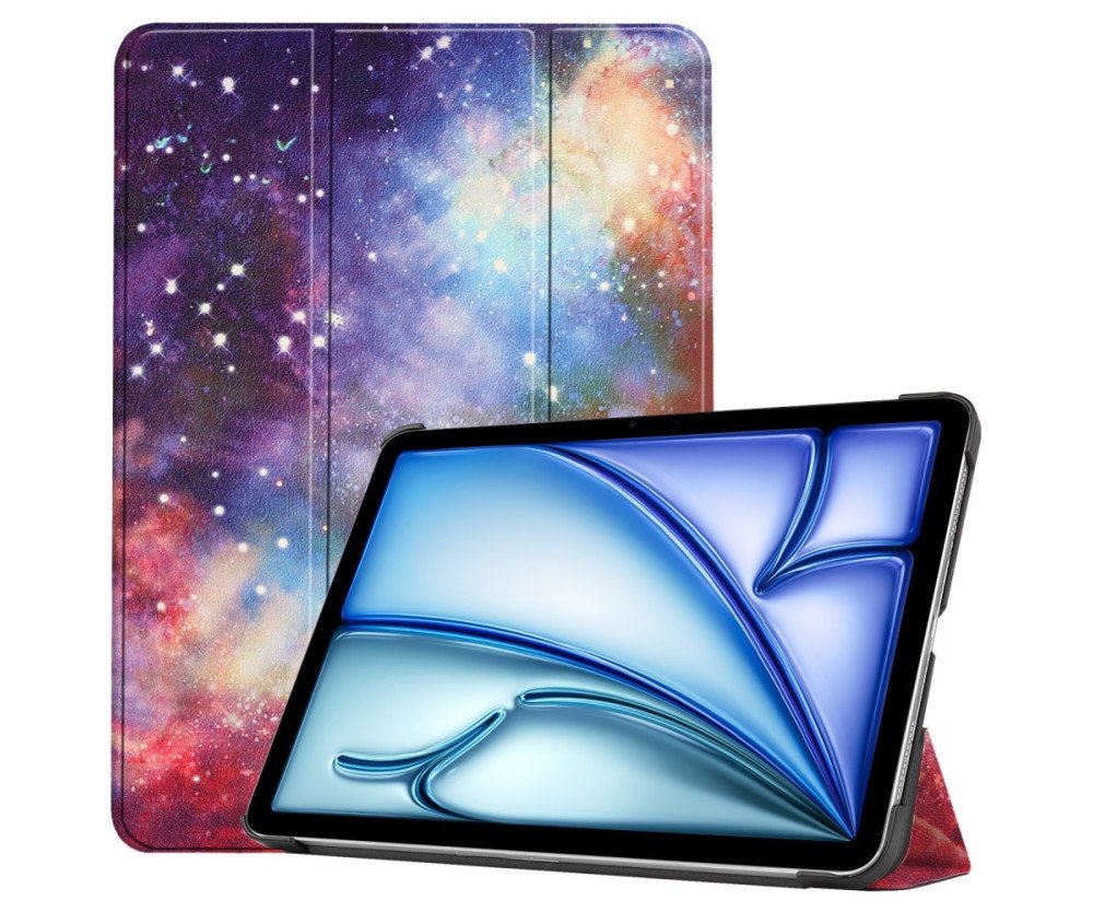 Till iPad Air 11 (2024) Slim fit tri-fold fodral - Galaxy